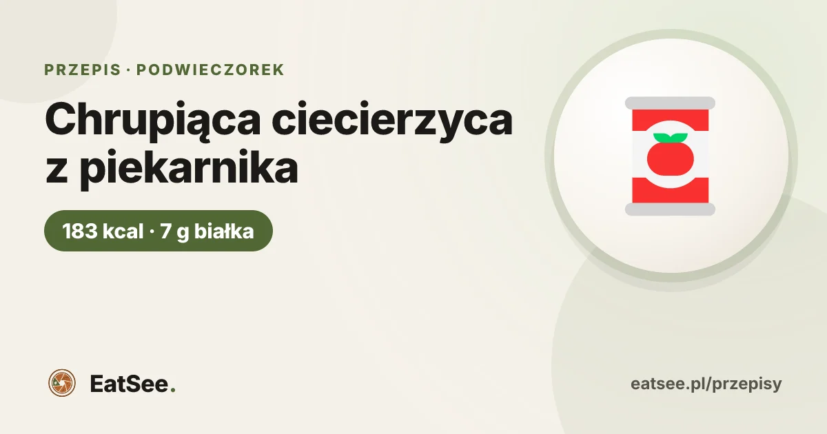 Chrupiąca ciecierzyca z piekarnika - ok. 183 kcal w porcji