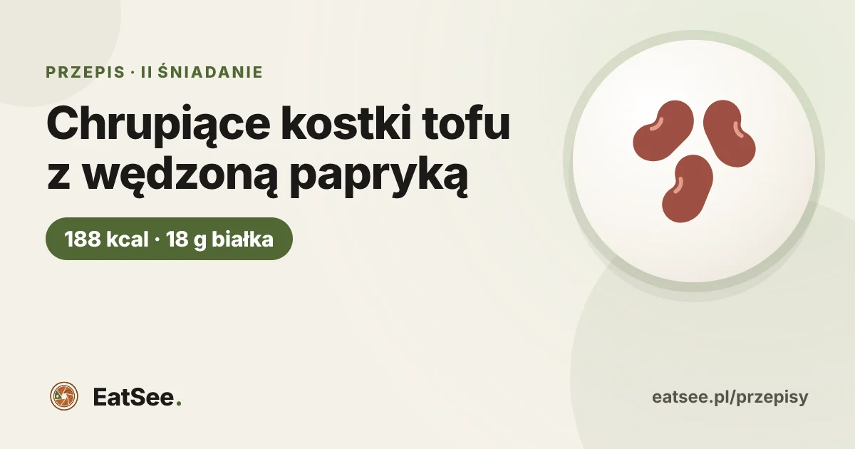 Chrupiące kostki tofu z wędzoną papryką - ok. 188 kcal w porcji